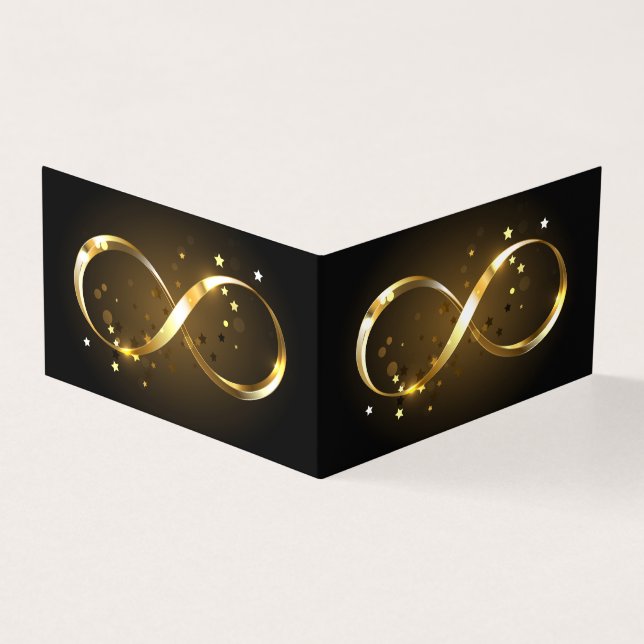 Tarjeta Símbolo de infinito dorado (Exterior)