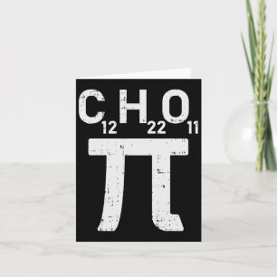 Tarjeta Símbolo de la Camisa de Azúcar Pi Day Fórmula Mate