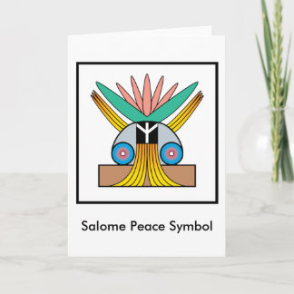 Tarjeta Símbolo de paz de Salome
