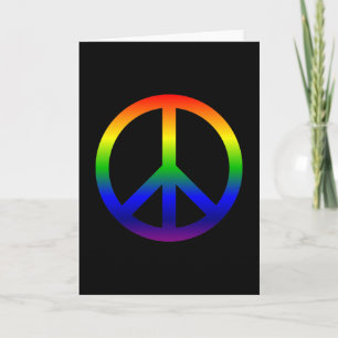 Tarjeta Símbolo de Paz del Arcoíris