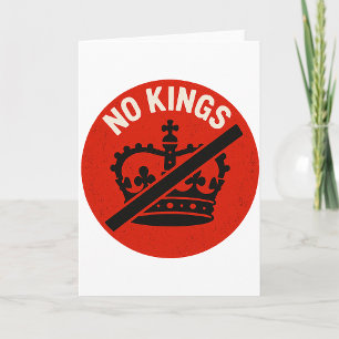 Tarjeta Símbolo de protesta sin reyes
