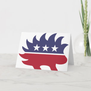 Tarjeta Símbolo de puerco Fiesta liberal