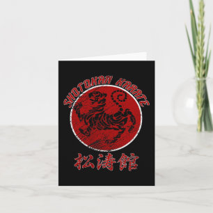Tarjeta Símbolo de Tigre de Karate Shotokan Artes Marciale