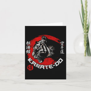 Tarjeta Símbolo de tigre karate Shotokan Dojo Entrenamient