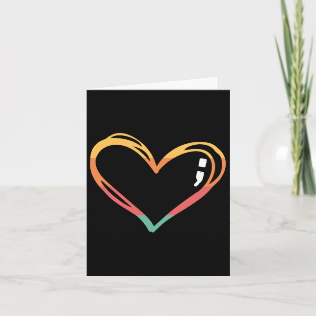 Tarjeta Símbolo del mes de concientización sobre el suicid (Anverso)