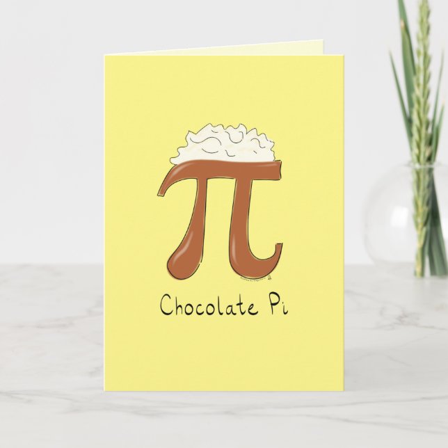 Tarjeta Símbolo divertido de chocolate de chocolate (Anverso)