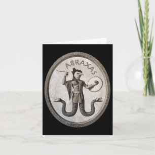 Tarjeta Símbolo Gnóstico Esotérico Abraxas Oculto Ritual P
