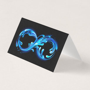 Tarjeta Símbolo Infinito de Agua Fría y Clara
