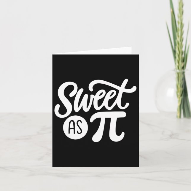 Tarjeta Símbolo Pi Day Math Mathematics Pi Sweet As (Anverso)