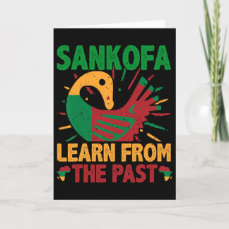 Tarjeta Símbolo Sankofa y Adinkra Ghana para la historia n