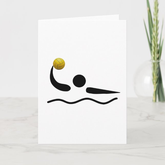 Tarjeta Símbolo universal del deporte del water polo (Anverso)