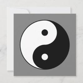 Tarjeta Símbolo Yin y Yang (taoísta chino Taijitu)
