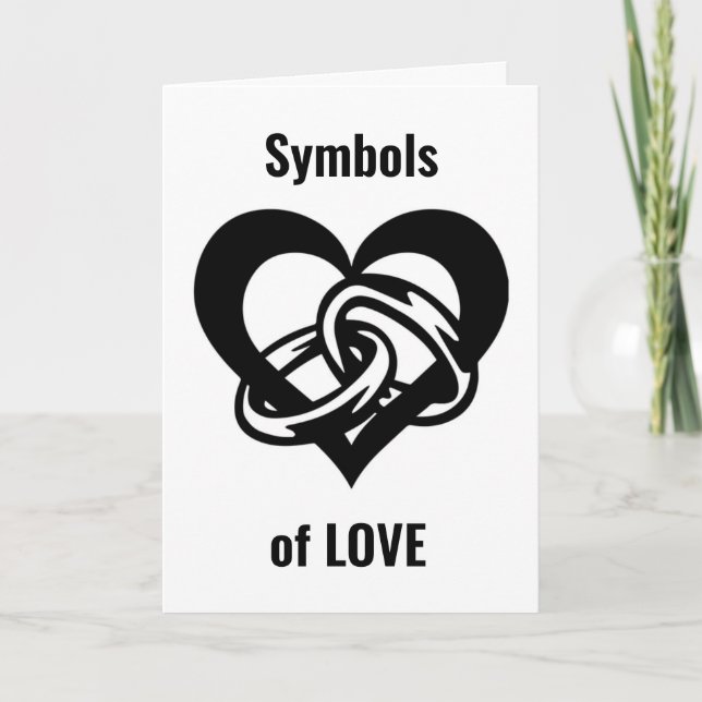 TARJETA SÍMBOLOS DE (NUESTRO) AMOR EN NUESTRO ANIVERSARIO (Anverso)