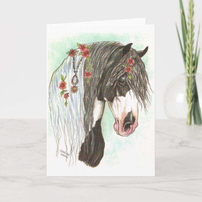 Tarjeta Símbolos gitanos de la buena suerte (Anverso)