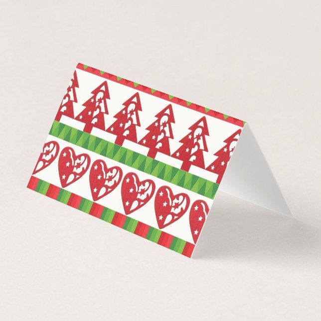 Tarjeta Símbolos navidades (Anverso)