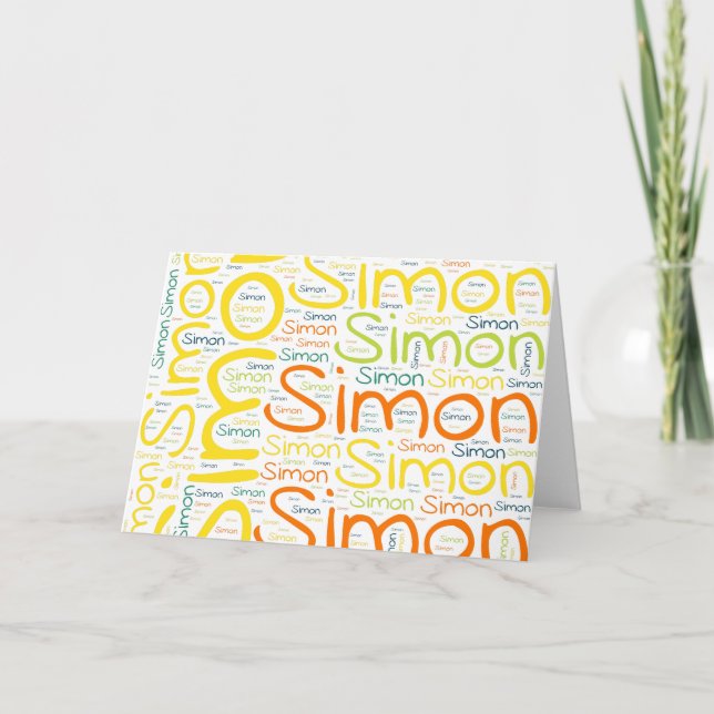 Tarjeta Simón (Anverso)
