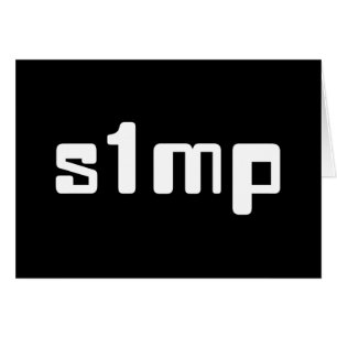 Tarjeta Simp Número Uno