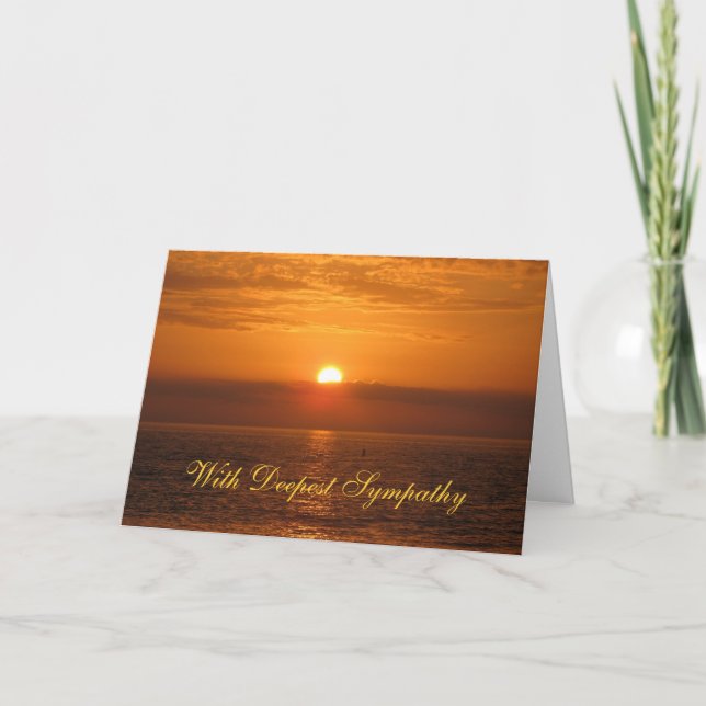 Tarjeta Simpatía Amanecer Dorado (Anverso)