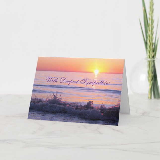 Tarjeta Simpatía - Amanecer púrpura (Anverso)
