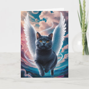 Tarjeta Simpatía Ángel British Shorthair 