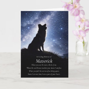 Tarjeta Simpatía Canina Border Collie Nombre Personalizado