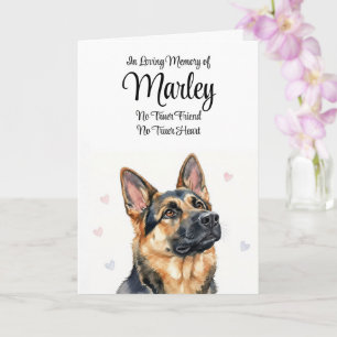 Tarjeta Simpatía Canina Nombre Personalizado Pastor Alemán