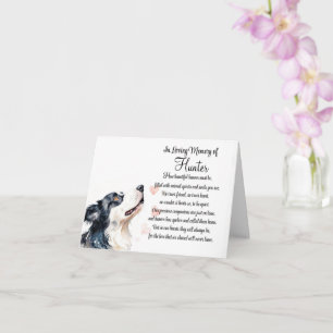 Tarjeta Simpatía Canina Personalizada con Nombre Borde Col