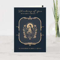Simpatía católica Virgen María Crucifijo Oro