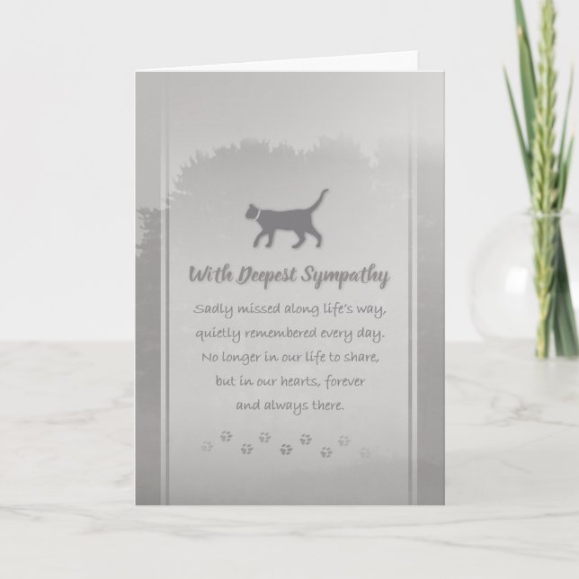 Tarjeta Simpatía con los gatos de veterinaria y de negocio (Anverso)