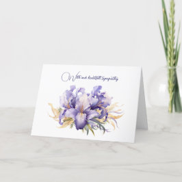 Tarjeta Simpatía con Purple Iris Bouquet