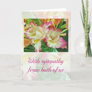 Tarjeta Simpatía con textura Gladiola
