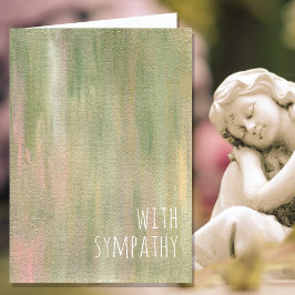 Tarjeta Simpatía Condolencias Naturales Pintura