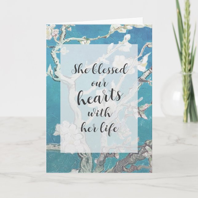 Tarjeta Simpatía de arte Almond Blossom Van Gogh (Anverso)
