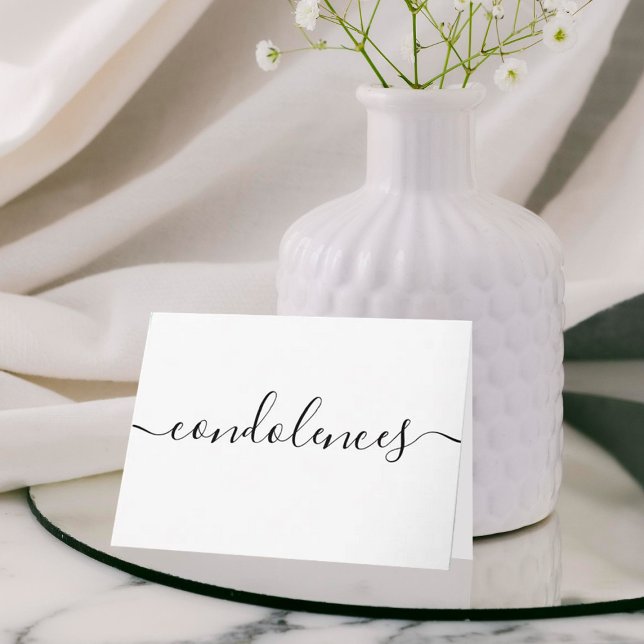 Tarjeta Simpatía de Condolencias Sencillas (Subido por el creador)