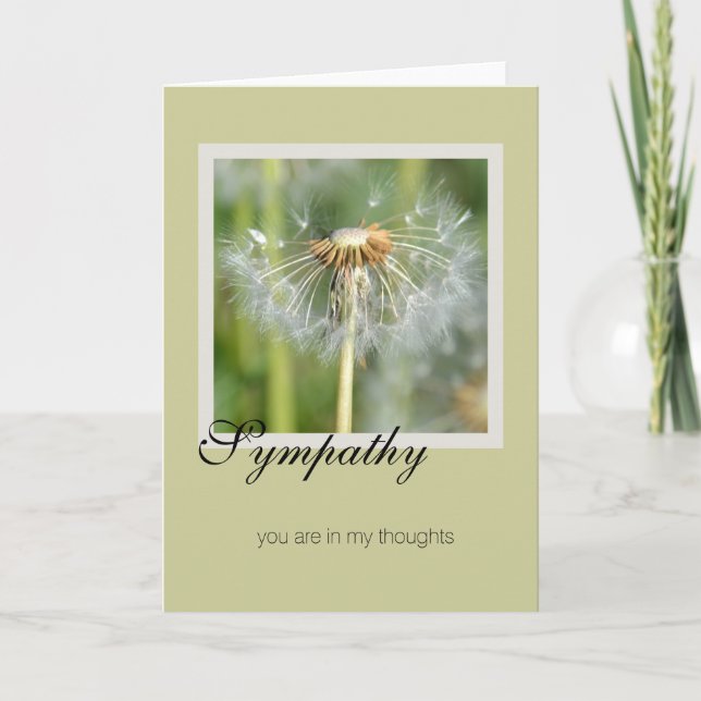Tarjeta Simpatía de Dandelion (Anverso)