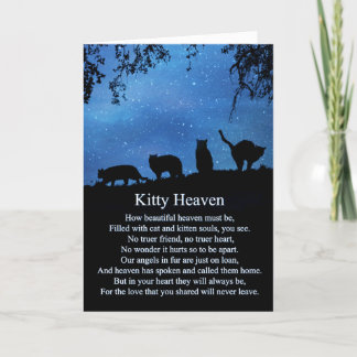 Tarjeta Simpatía de gato espiritual