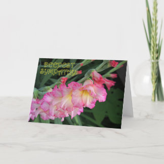 Tarjeta Simpatía de Gladiola 2