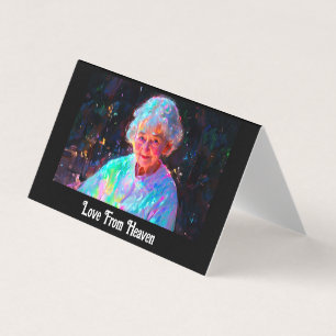 Tarjeta *~*Simpatía de la abuela cariñosa celestial