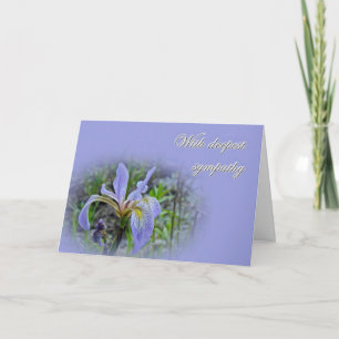 Tarjeta Simpatía De Nosotros - Flor silvestre Bandera Azul