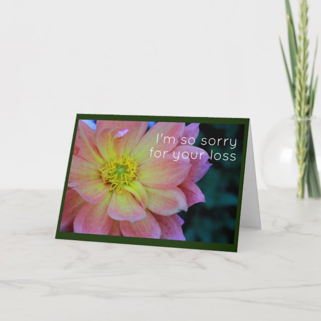 Tarjeta Simpatía de Peony Rosa (Anverso)