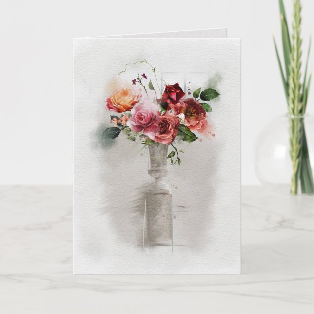 Tarjeta Simpatía de Rose Bouquet (Anverso)