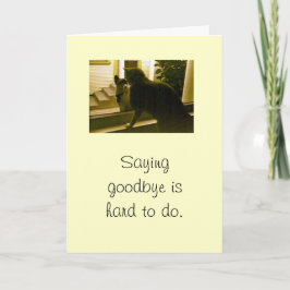 Tarjeta - simpatía - Decir adiós es difícil