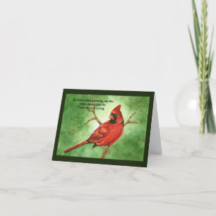 Tarjeta Simpatía del Cardenal Rojo