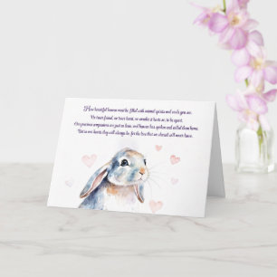 Tarjeta Simpatía del conejo con lo espiritual