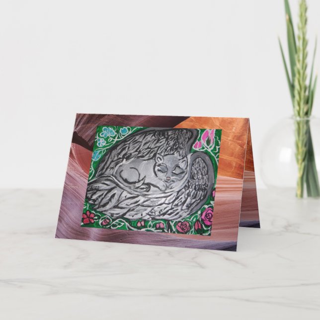 Tarjeta simpatía del gato (Anverso)