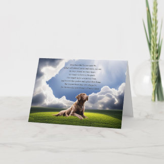 Tarjeta Simpatía del Mascota del perro con el labrodor y e