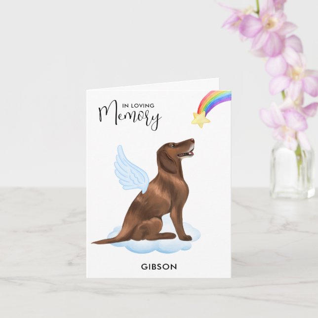 Tarjeta Simpatía del Mascota del puntero Angel Dog (Orquídea)