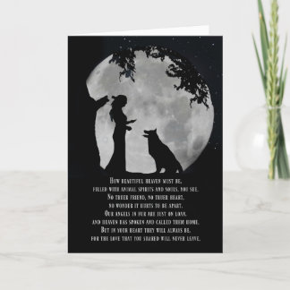 Tarjeta Simpatía espiritual del perro