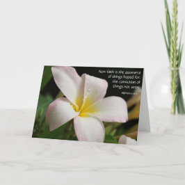 Tarjeta Simpatía floral con verso (hebreos) sobre esperanz