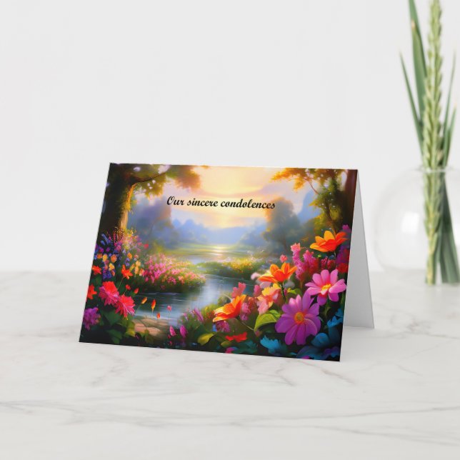 Tarjeta Simpatía Floral del Río (Anverso)